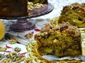 Coffee cake melocotón nueces