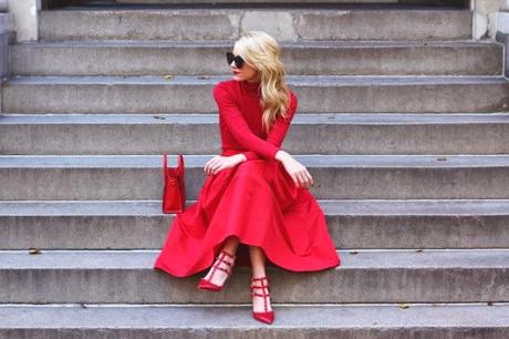 looks en color rojo