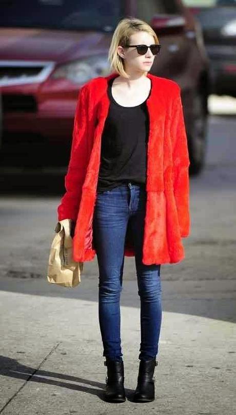 looks en color rojo