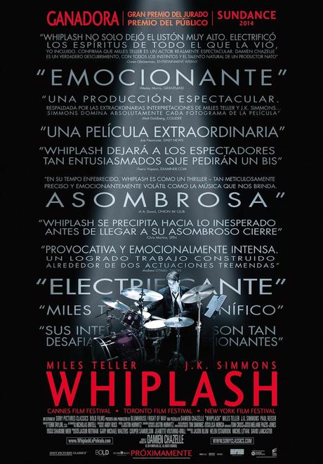 Whiplash  llegará a las salas de cine de toda España