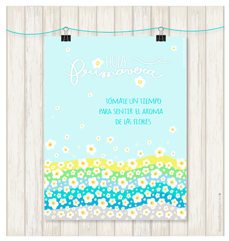 ENMARCA LA PRIMAVERA Y LLÉVALA DENTRO DE TU CASA Y ASI DURA TODO EL AÑO CON ESTÁS LINDAS Y ALEGRES LÁMINAS PARA IMPRIMIR DE IMPRIME TU FIESTA