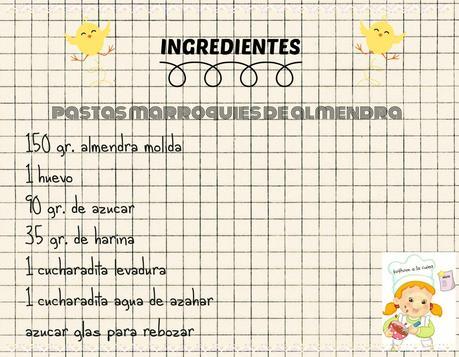 PASTAS MARROQUIES DE ALMENDRA