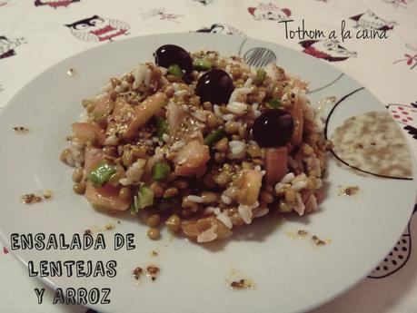 ENSALADA DE LENTEJAS Y ARROZ