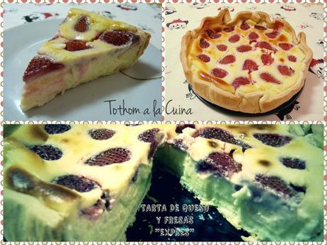 TARTA DE QUESO Y FRESAS 