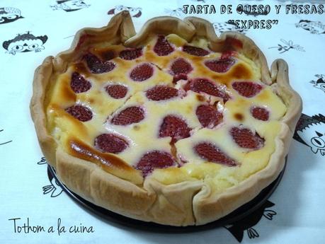 TARTA DE QUESO Y FRESAS 