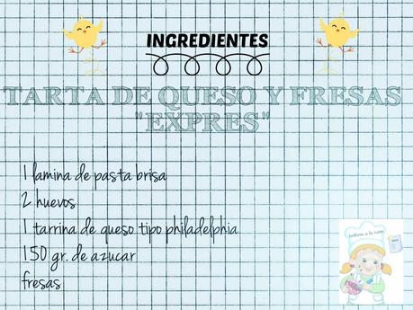 TARTA DE QUESO Y FRESAS 