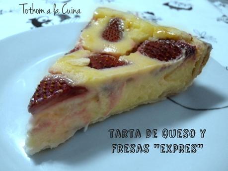 TARTA DE QUESO Y FRESAS 