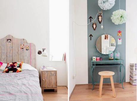 Un apartamento con toques flúor