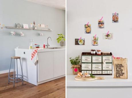 Un apartamento con toques flúor