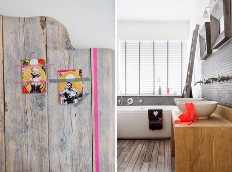 Un apartamento con toques flúor