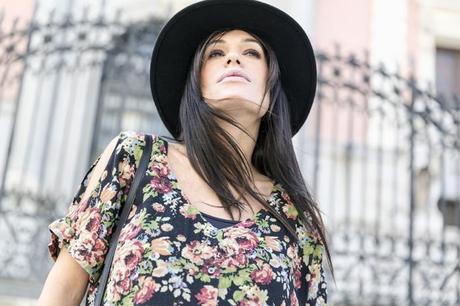 street style barbara crespo hakei the corner shop bag boots autumn dress fashion blogger outfit blog de moda