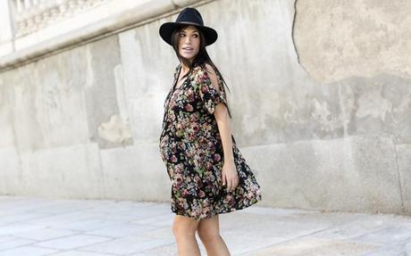 street style barbara crespo hakei the corner shop bag boots autumn dress fashion blogger outfit blog de moda