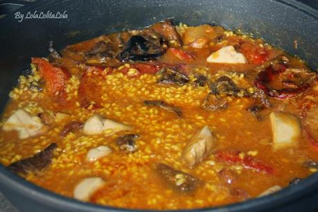 ARROZ CALDOSO CON FOIE FRESCO Y SETAS