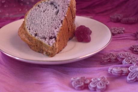 Ángel Bundt Cake de violetas