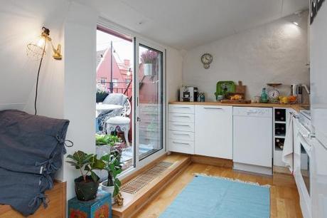 ventanas en el techo muebles de madera usada mobiliario accesorios vintage estilo vintage industrial estilo nórdico escandinavo estilo moderno estilo ecléctico decoración interiores decoración áticos blog decoración nórdica 50 m² eclécticos y modernos para chicos 