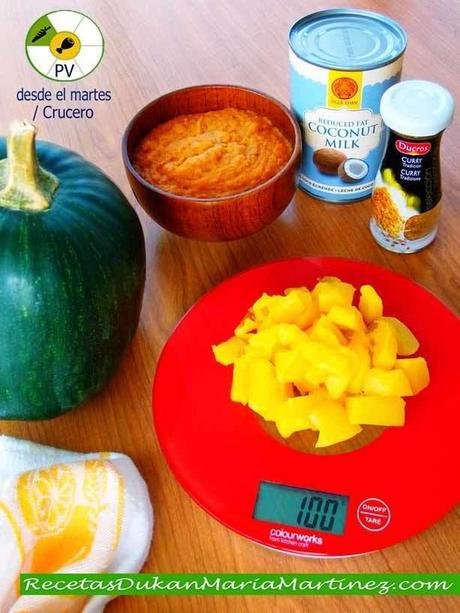 Maria Martinez Dukan: Crema de Calabaza y curry (Crucero PV)