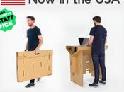 Inventan mesa portátil permite trabajar cualquier lugar, sentado