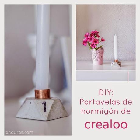 DIY CREALOO: Portavelas de Hormigón