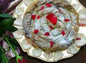 Serpiente frangipane, pistachos agua rosas