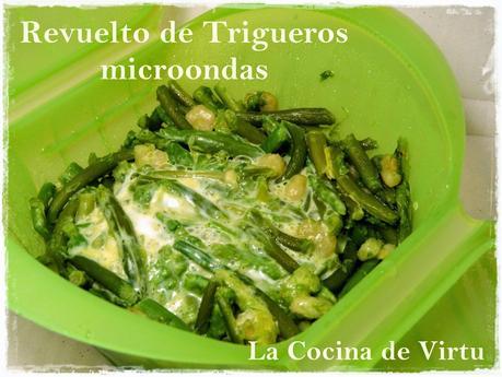 Revuelto trigueros al microondas