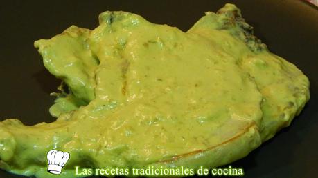 Chuletas de cerdo con salsa de mostaza