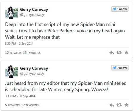 Gerry Conway vuelve a escribir a Spider-Man en 2015