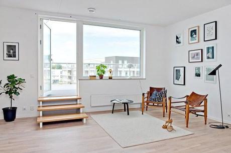 Terrazas en los pisos nórdicos pisos y áticos en países nórdicos grandes terrazas decoración encimera de mármol de Carrara diseño de exteriores blog estilo nordico escandinavo blog decoracion interiores balcones y terrazas diseño armarios con puertas correderas 