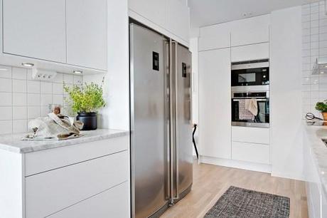 Terrazas en los pisos nórdicos pisos y áticos en países nórdicos grandes terrazas decoración encimera de mármol de Carrara diseño de exteriores blog estilo nordico escandinavo blog decoracion interiores balcones y terrazas diseño armarios con puertas correderas 