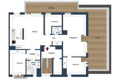 Terrazas en los pisos nórdicos pisos y áticos en países nórdicos grandes terrazas decoración encimera de mármol de Carrara diseño de exteriores blog estilo nordico escandinavo blog decoracion interiores balcones y terrazas diseño armarios con puertas correderas 