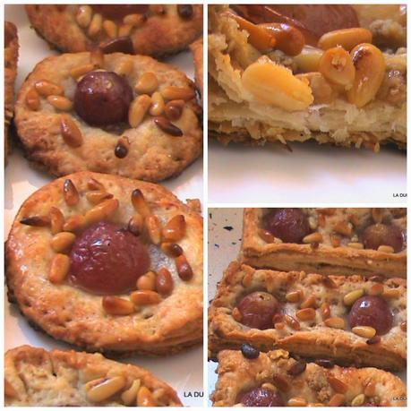 COCA DE LLARDONS ( CHICHARRONES) CON UVAS. RETO  COLOR Y SABOR  DE TEMPORADA.