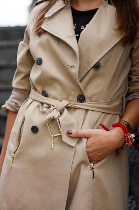 Sneakers + Trench