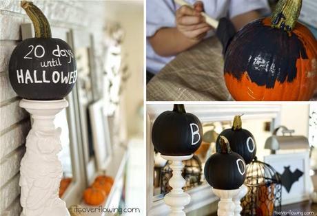 Diy calabazas pizarra