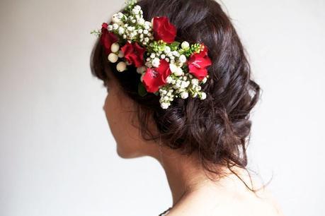 DIY Flowers hair piece by Checosa