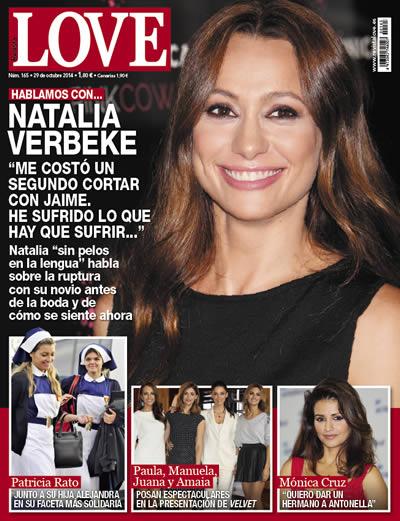Natalia Verbeke en la portada de la revista Love
