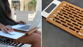 Tablio Mini Desk :: base de madera para el portátil