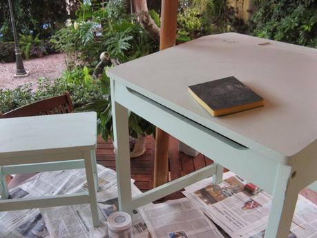 Un pupitre de hace 30 años