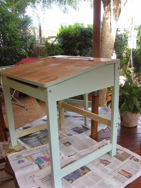 Un pupitre de hace 30 años