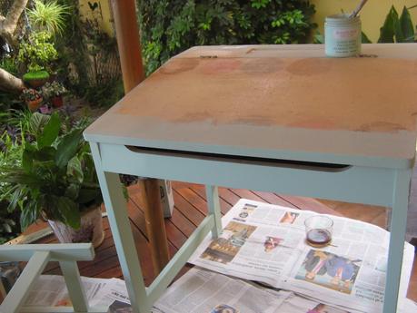 Un pupitre de hace 30 años