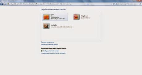 Crear nuevas cuentas de usuarios en Windows 7