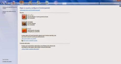 Crear nuevas cuentas de usuarios en Windows 7