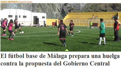 Inspecciones al deporte base: El fútbol de Málaga se prepara para la huelga