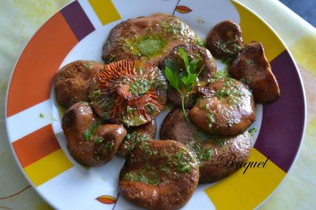 Robellóns a la plancha con Ajo y Perejil