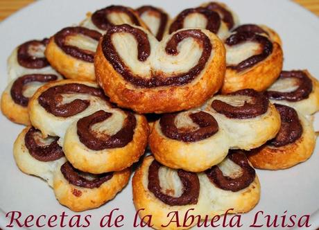 PALMERAS DE CREMA DE CACAO Y AVELLANAS