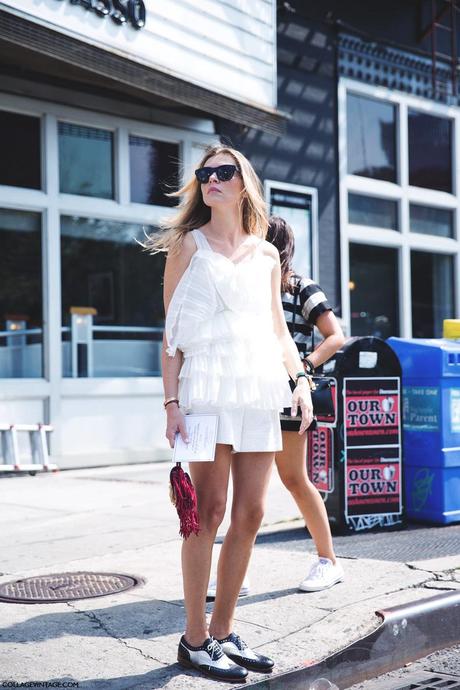 New_York_Fashion_Week_Spring_Summer_15-NYFW-Street_Style-Ruffle_Top-Fringed_Bag-Oxfords-2