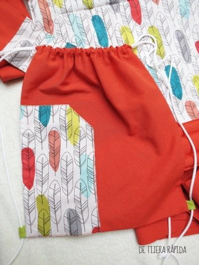 Mei tai en naranja y plumas Mei tai en naranja y plumas