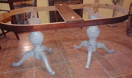 Mesa de comedor renovada