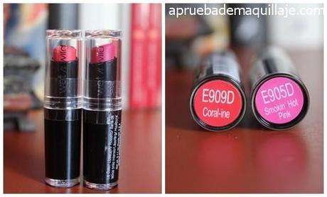 Labiales Coral-ine y Smokin' Hot Pink de WetnWild