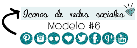 Freebies: Iconos de redes sociales glitter