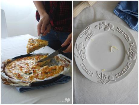 Quiche de calabaza, bacon y cebollino Quiche de calabaza, bacon y cebollino