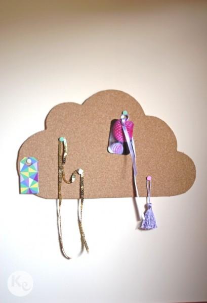 DIY. Cloud cork board 